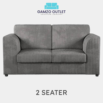 JUMBO CORD FULL BACK SOFA SET