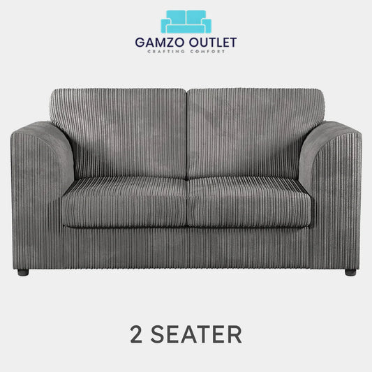 2 seater charcoal grey
