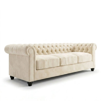 Cream 3 Seater