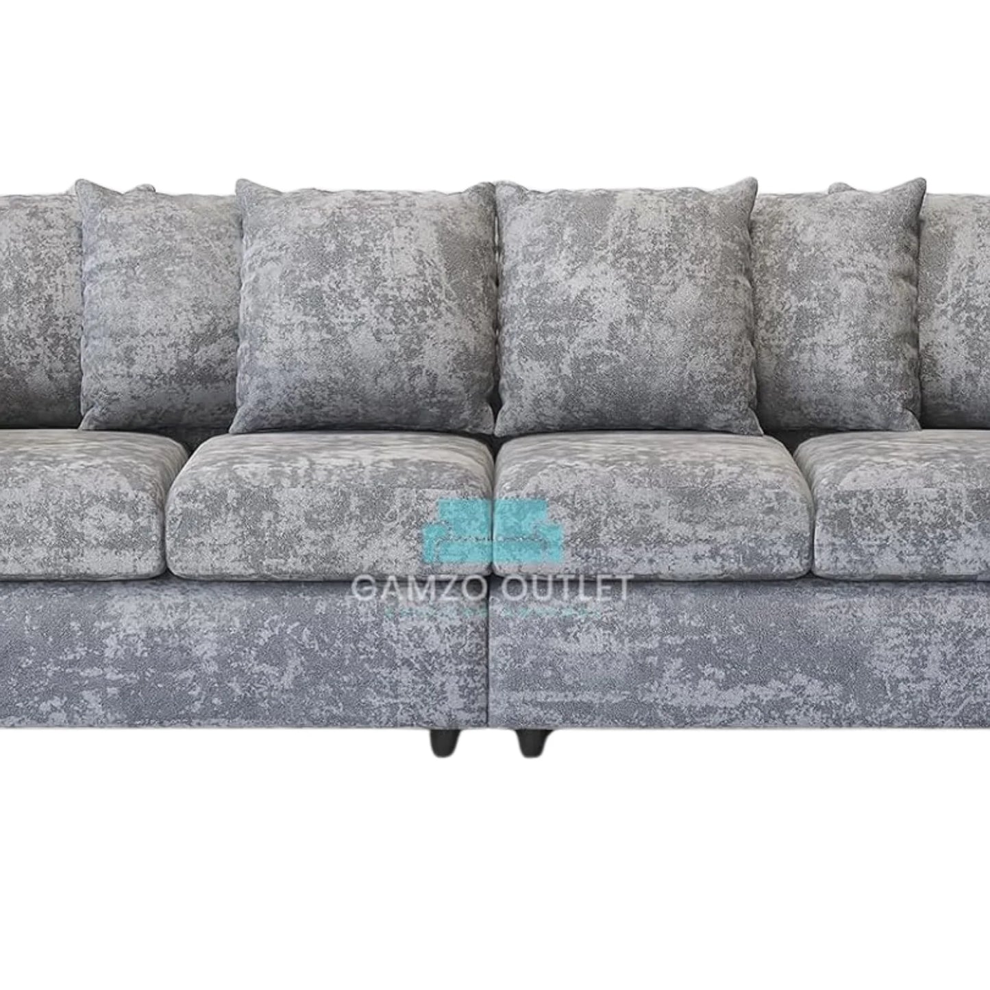 Alaska Fabric 4 Seater Scatter Back Sofa