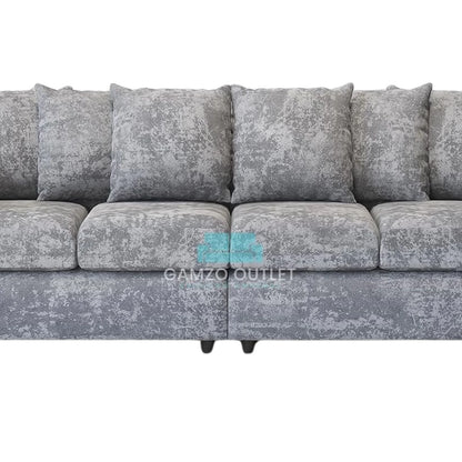 Alaska Fabric 4 Seater Scatter Back Sofa