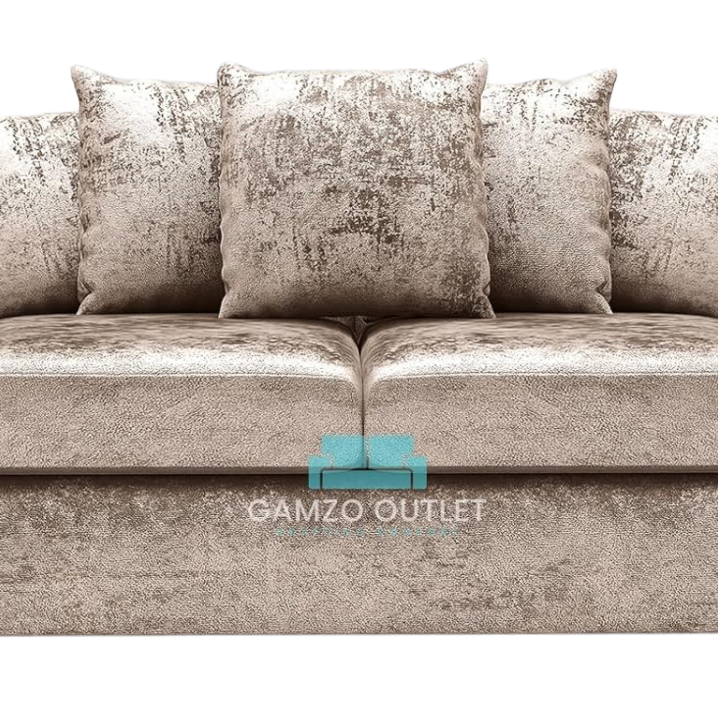 CRUSHED VELVET SCATTER BACK SOFA SET