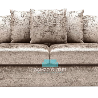 CRUSHED VELVET SCATTER BACK SOFA SET
