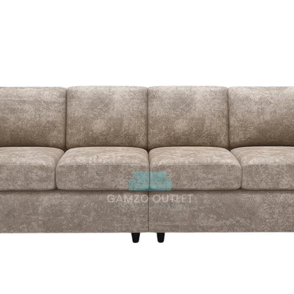 Alaska Fabric 4 Seater Full Back Sofa