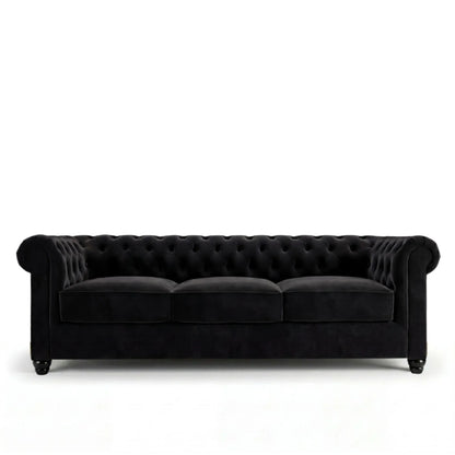Black 3 Seater