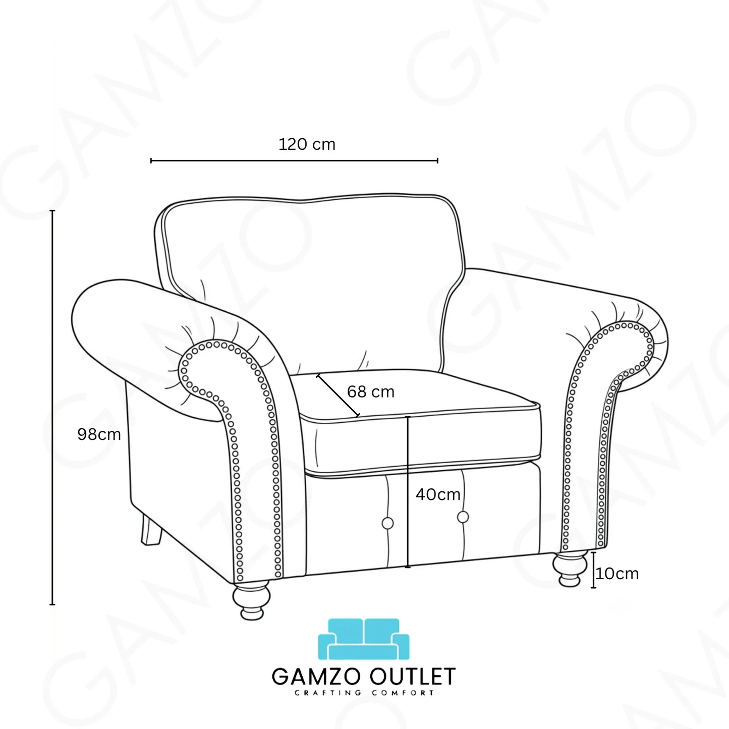 Armchair brown