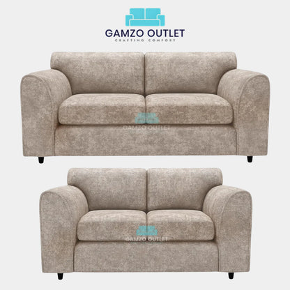 ALASKA FABRIC FULL BACK SOFA SET - Gamzo Outlet