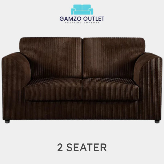 2 seater chocolate brown
