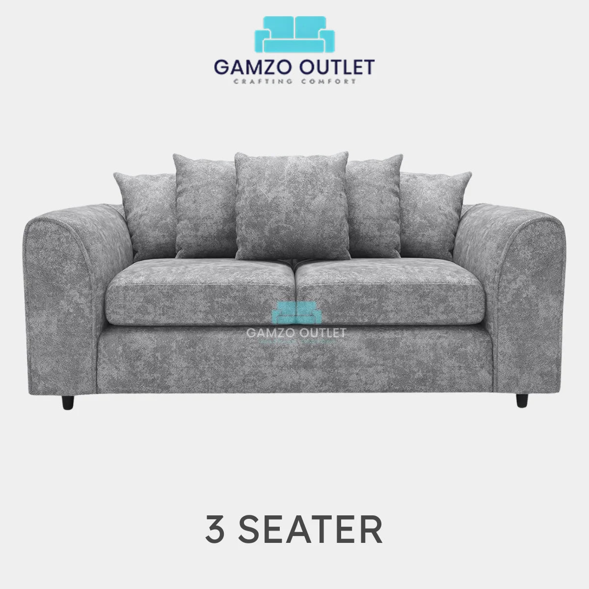 ALASKA FABRIC SCATTER BACK SOFA SET