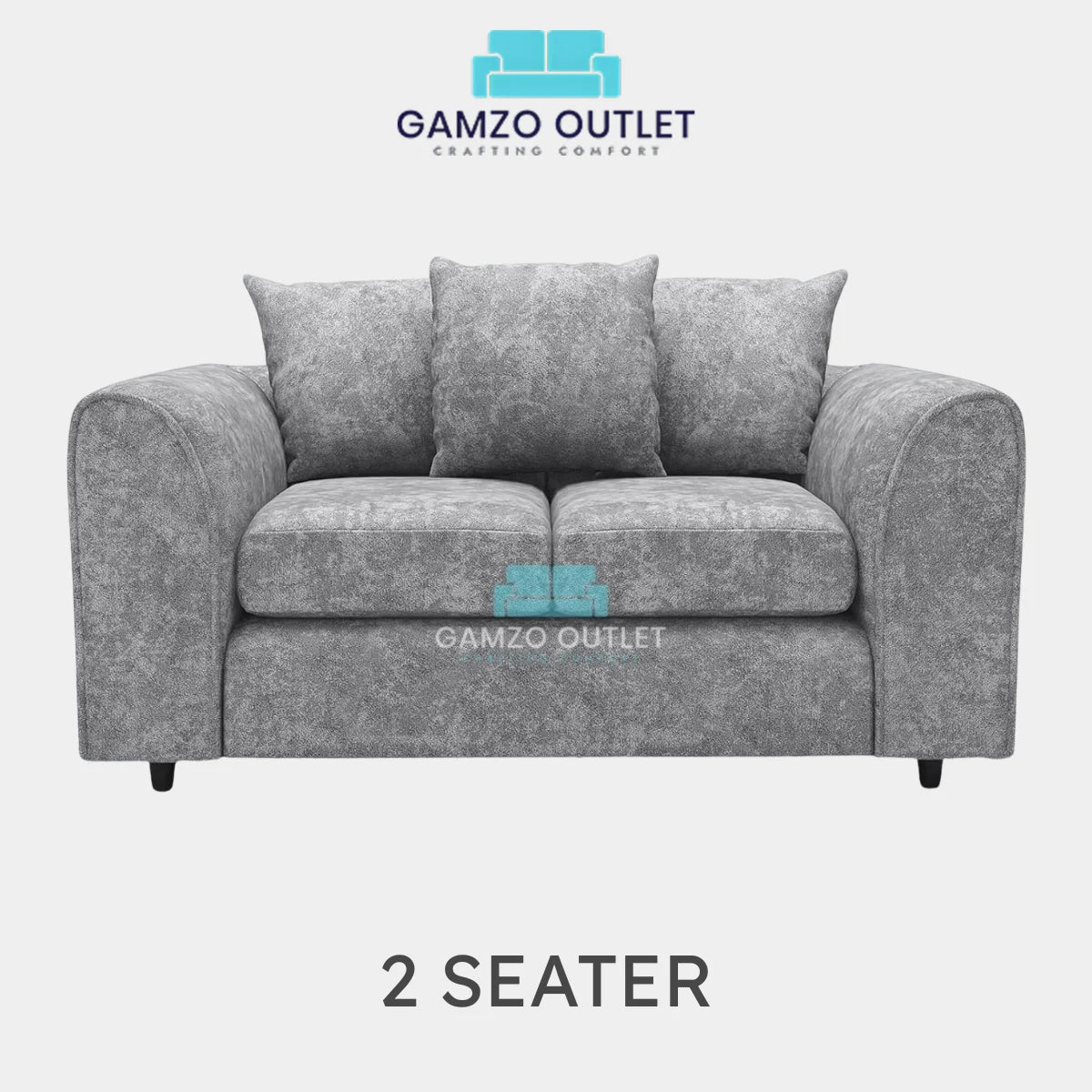 ALASKA FABRIC SCATTER BACK SOFA SET