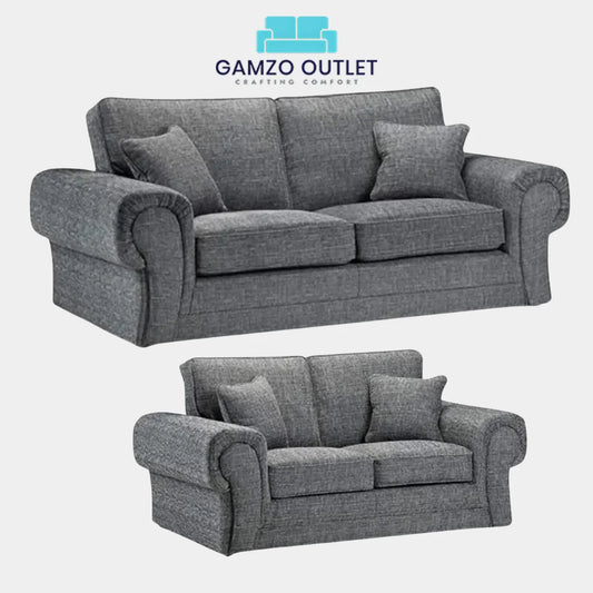 WILCOT FABRIC FULL BACK SOFA SET