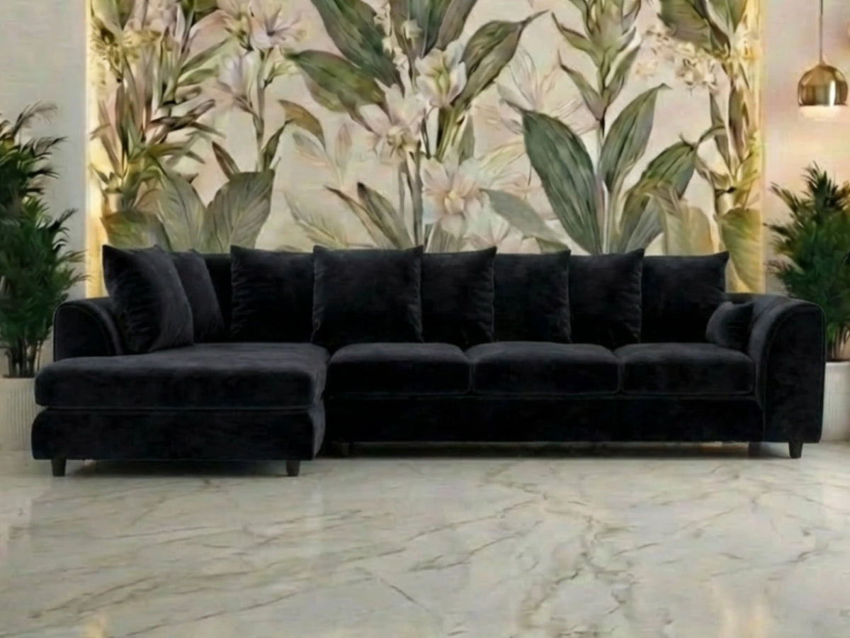 XL Left Hand Facing Black