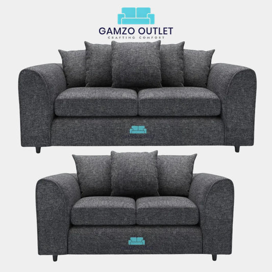 LISBON FABRIC SCATTER BACK SOFA SET