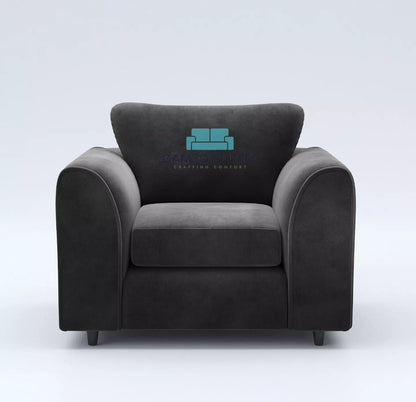 Plush Fabric Arm Chair