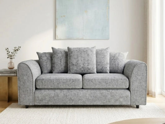Alaska Fabric 3 Seater Scatter Back Sofa