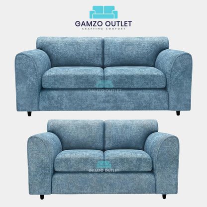 ALASKA FABRIC FULL BACK SOFA SET - Gamzo Outlet