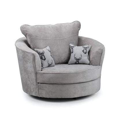 Verona  Fabric Swivel Chair - Gamzo Outlet