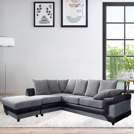 Dino Jumbo Cord L Shape Sofa