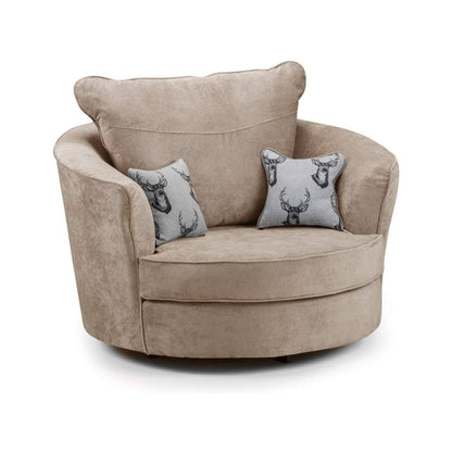 Verona Fabric Swivel chair - Gamzo Outlet