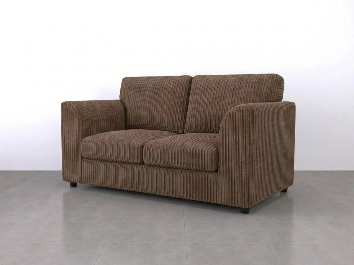 Gamzo Outlet jumbo cord 2 seater full back sofa with cozy cushions and modern design, perfect for living room seating.
