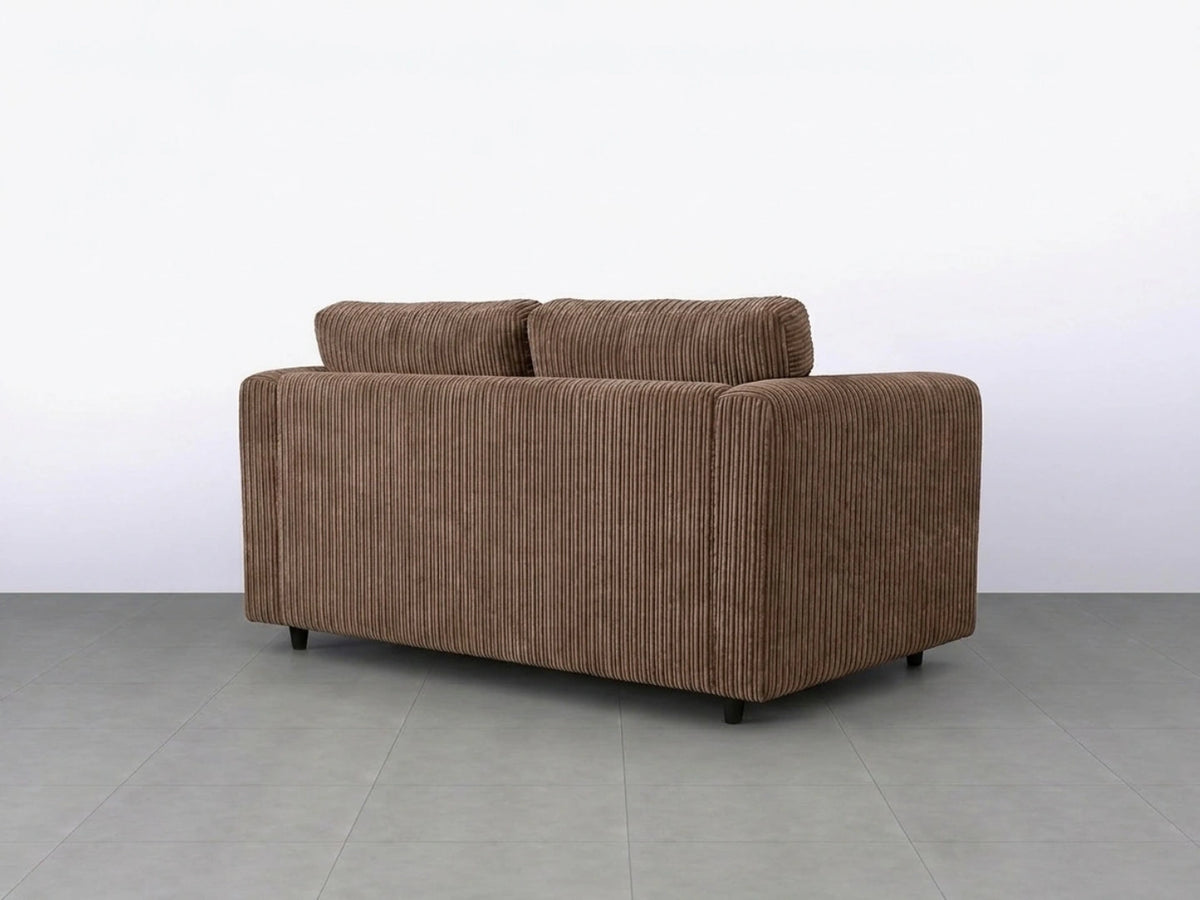 Gamzo Outlet jumbo cord 2-seater sofa with full back and plush cushions, ideal for modern living rooms.