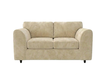 Plush Velvet Fabric Full Back Sofa Set