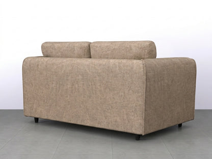Cream leather 2-seater Dillon sofa from Gamzo Outlet featuring plush cushions and sleek design.