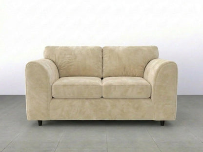 Plush Velvet Fabric Full Back Sofa Set