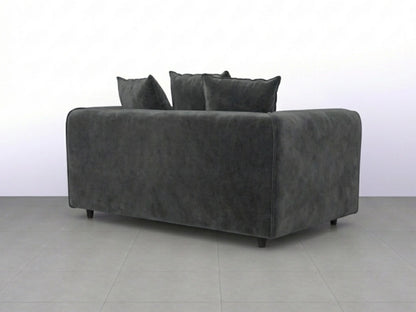 Plush Fabric Scatter Back Sofa Set