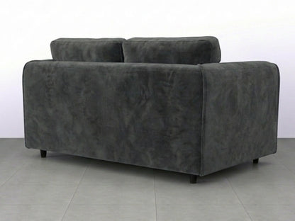 Plush Velvet Fabric Full Back Sofa Set