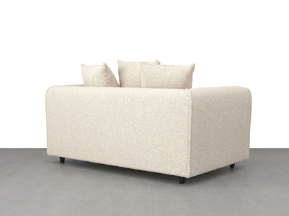Boucle Fabric Scatter Back Sofa Set