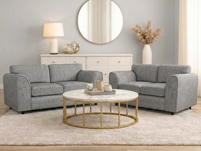 Alaska Fabric Full Back Sofa Set