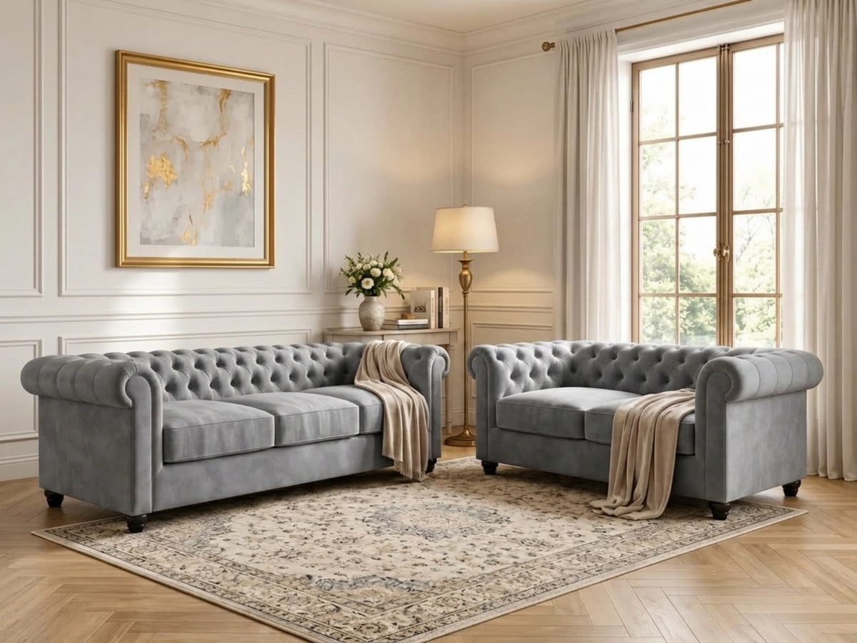 2 Seater Light Grey
