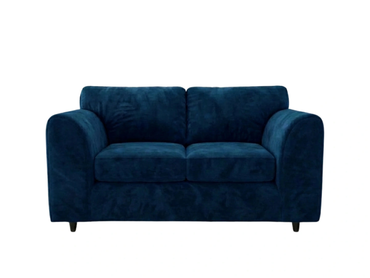 Plush Velvet Fabric Full Back Sofa Set