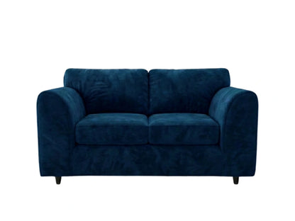 Plush Velvet Fabric Full Back Sofa Set