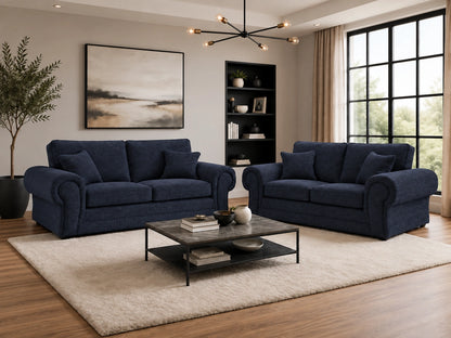 Wilcot Fabric Full Back Sofa Set