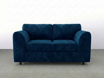 Plush Velvet Fabric Full Back Sofa Set