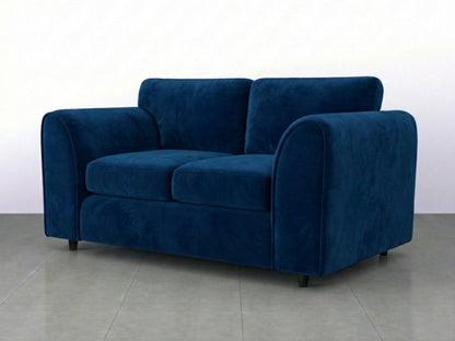 Plush Velvet Fabric Full Back Sofa Set