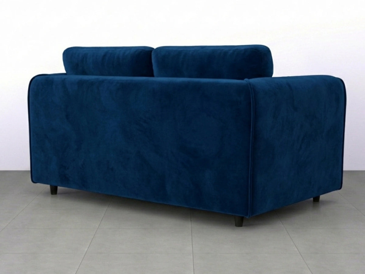 Plush Velvet Fabric Full Back Sofa Set