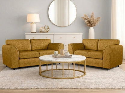 Alaska Fabric Full Back Sofa Set