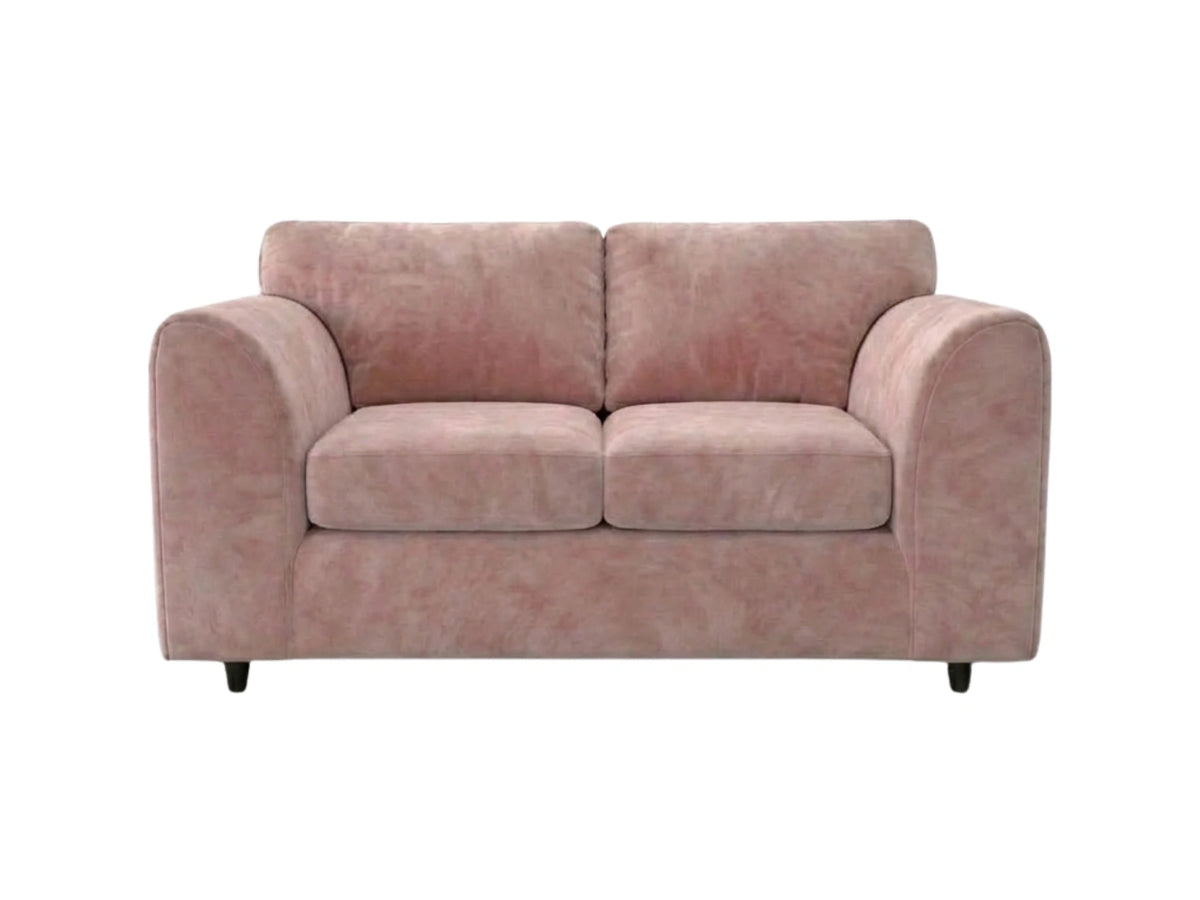 Plush Velvet Fabric Full Back Sofa Set