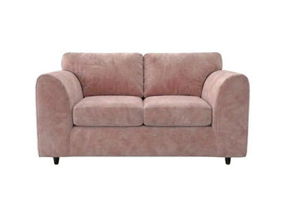 Plush Velvet Fabric Full Back Sofa Set