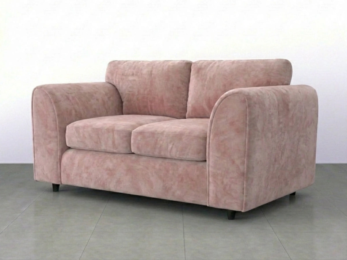 Plush Velvet Fabric Full Back Sofa Set