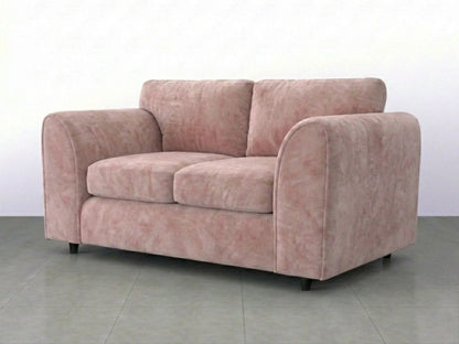 Plush Velvet Fabric Full Back Sofa Set