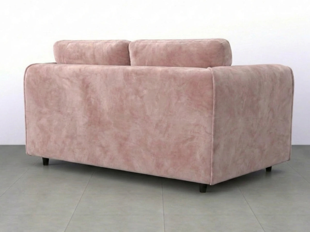 Plush Velvet Fabric Full Back Sofa Set