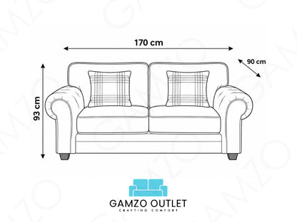 2 Seater Light Grey