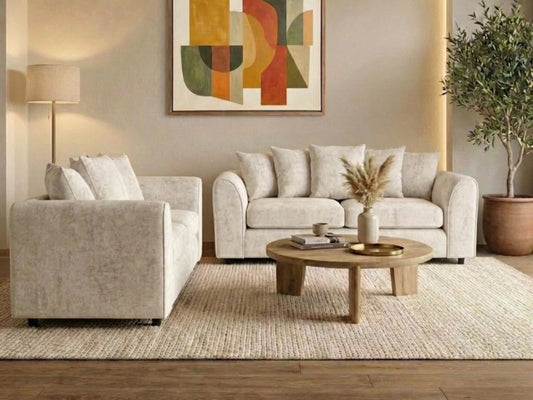 Alaska Fabric 2 Seater Scatter Back Sofa