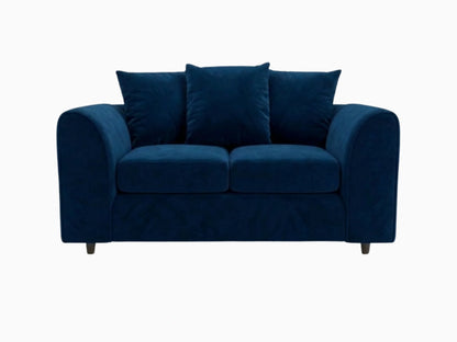 Plush Fabric Scatter Back Sofa Set