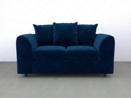 Plush Fabric Scatter Back Sofa Set