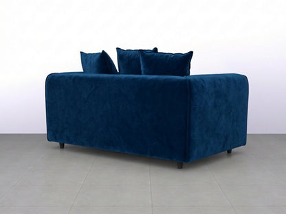 Plush Fabric Scatter Back Sofa Set